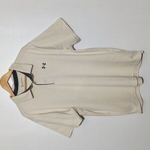 🌴Under Armour Men's Cream Polo Shirt Size XXL